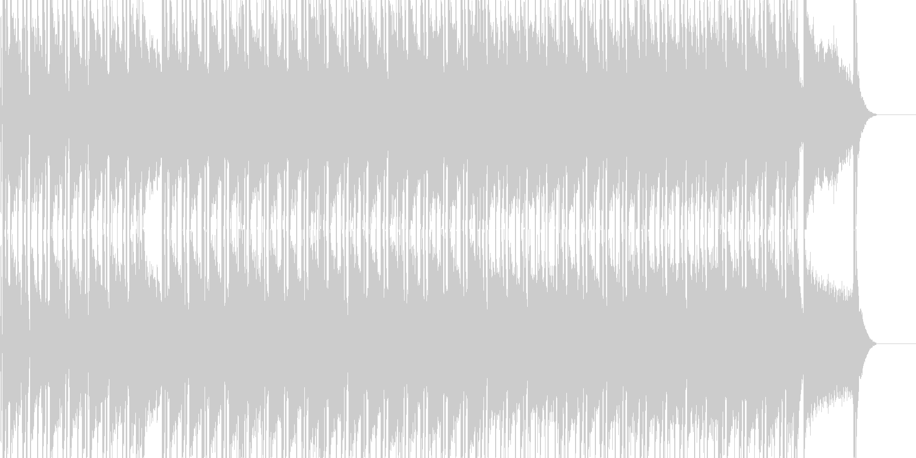 日常シーン向けの曲です。の未再生の波形
