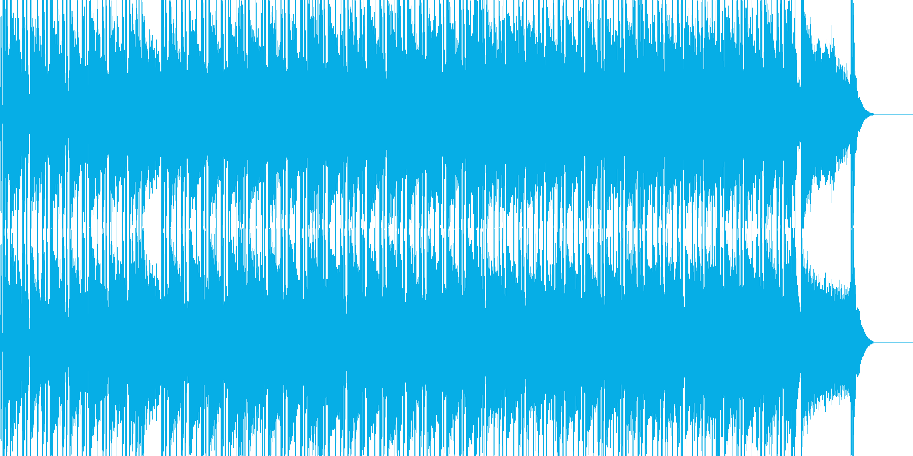 日常シーン向けの曲です。の再生済みの波形