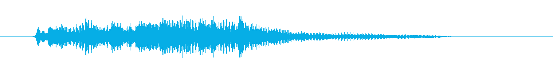 クラシカルで明るいギターの曲の再生済みの波形