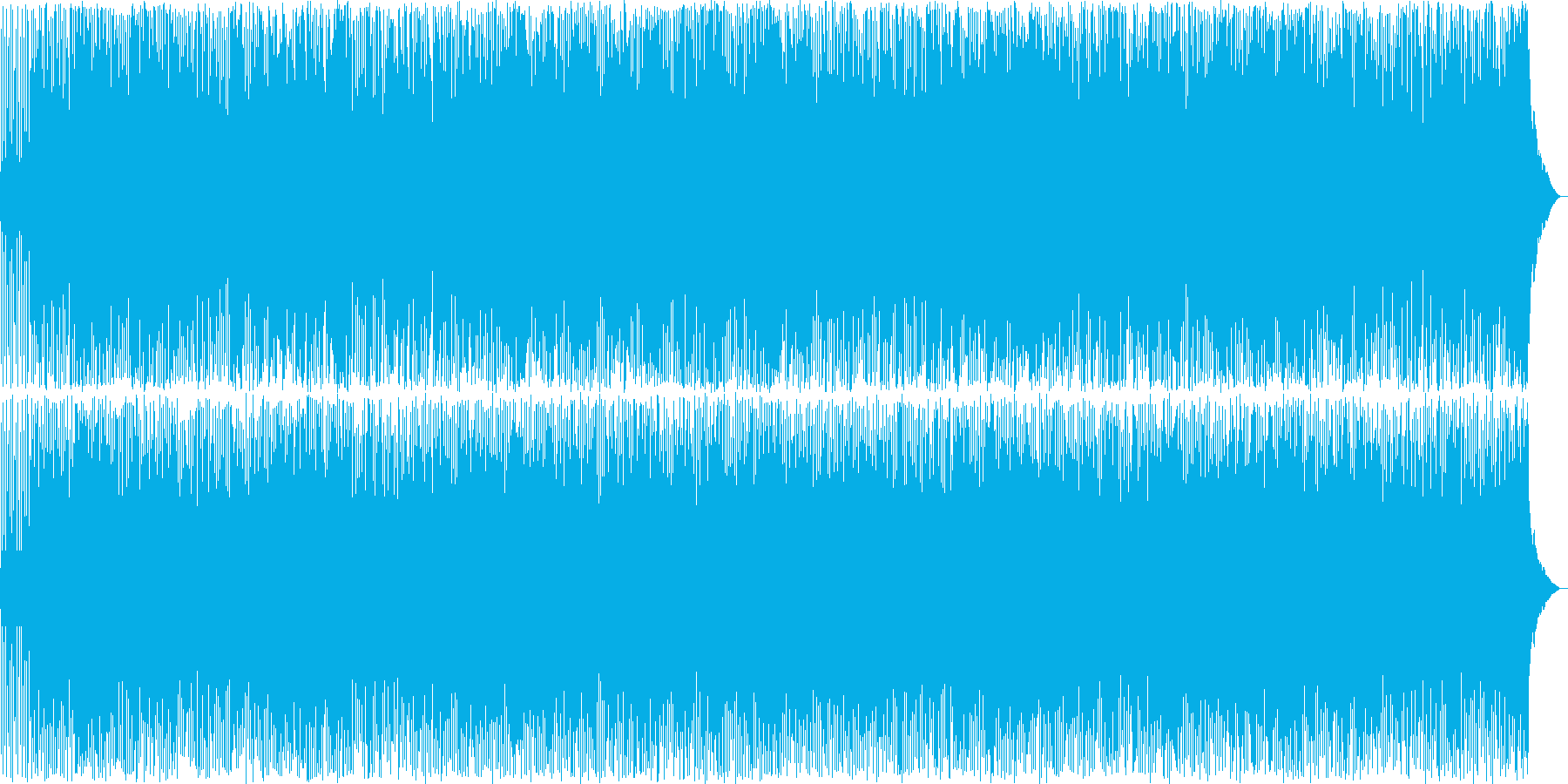 疾走感のあるカントリーミュージックの再生済みの波形