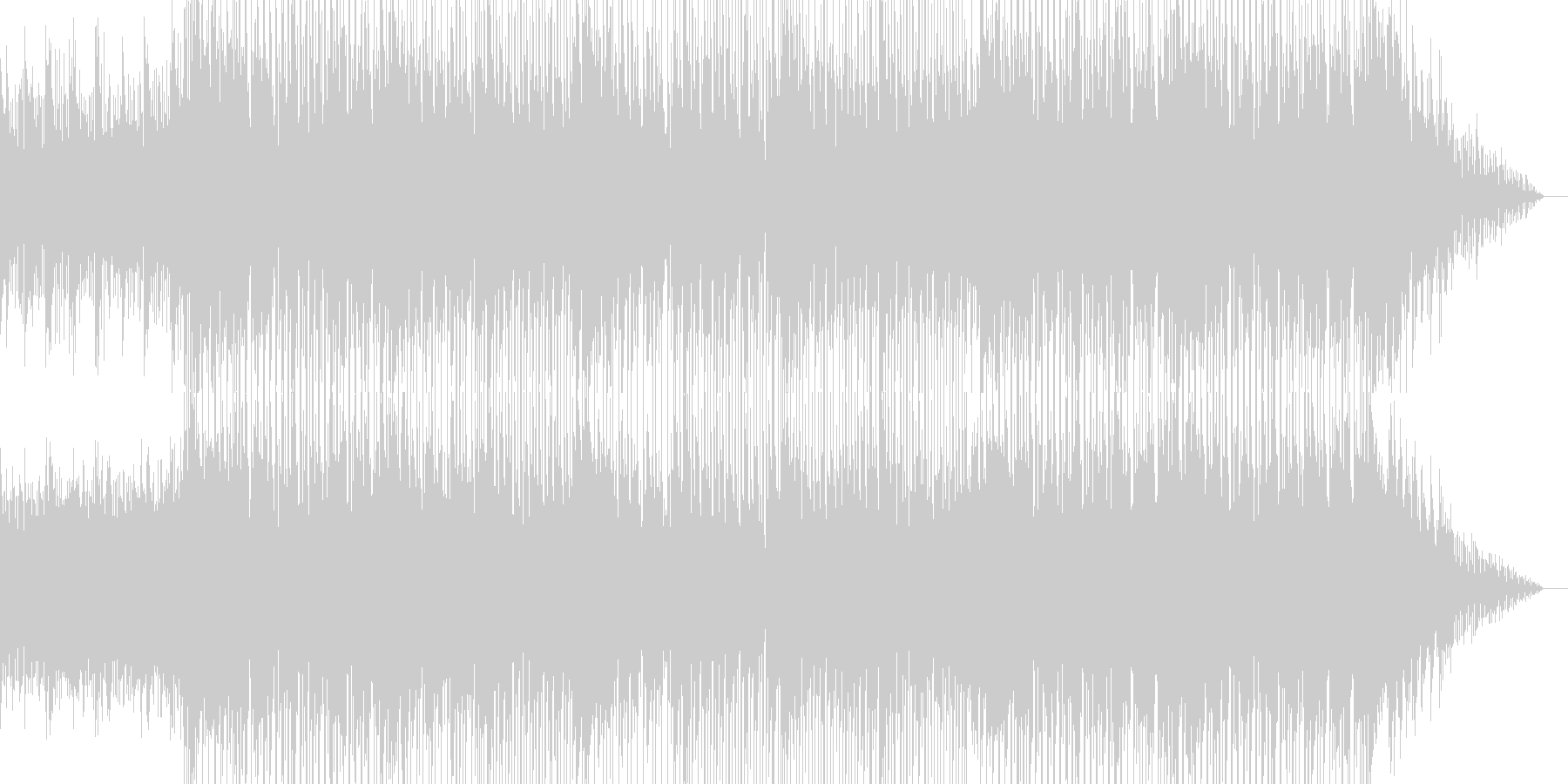 切ないメロディが印象的なBGMの未再生の波形