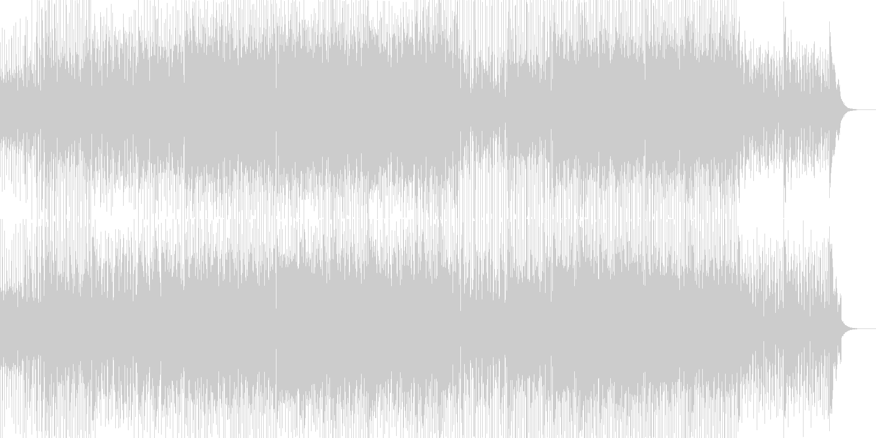 疾走感のあるカッコイイ曲の未再生の波形