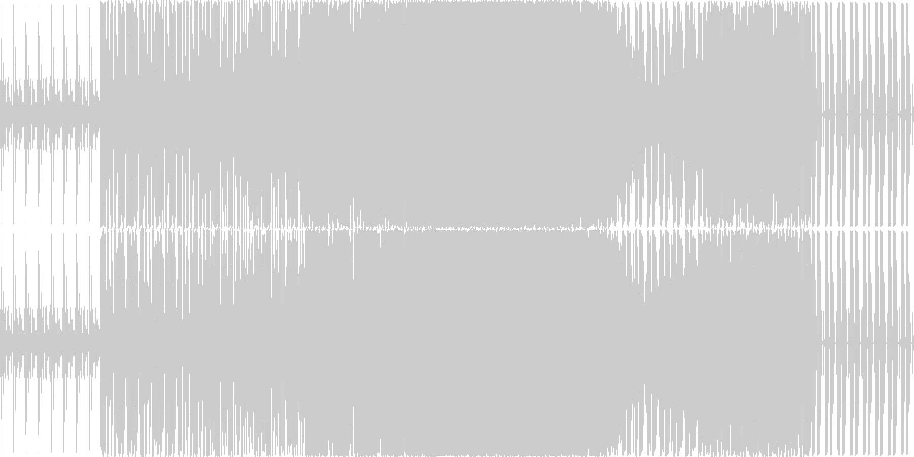 暗めの曲ですの未再生の波形