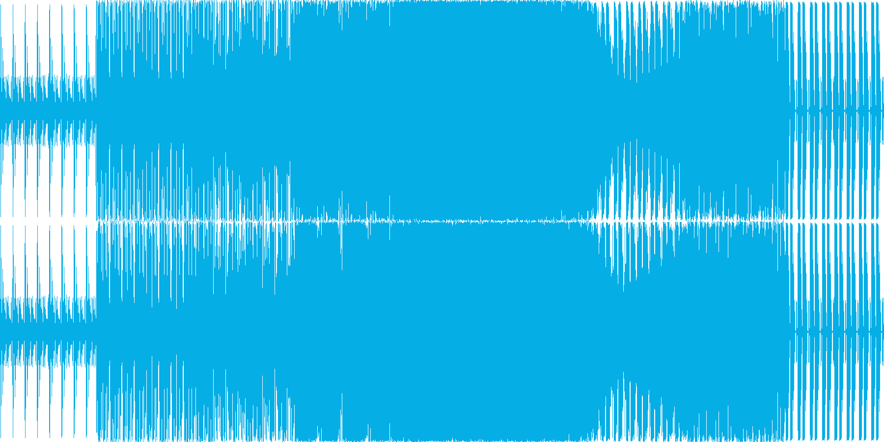 暗めの曲ですの再生済みの波形