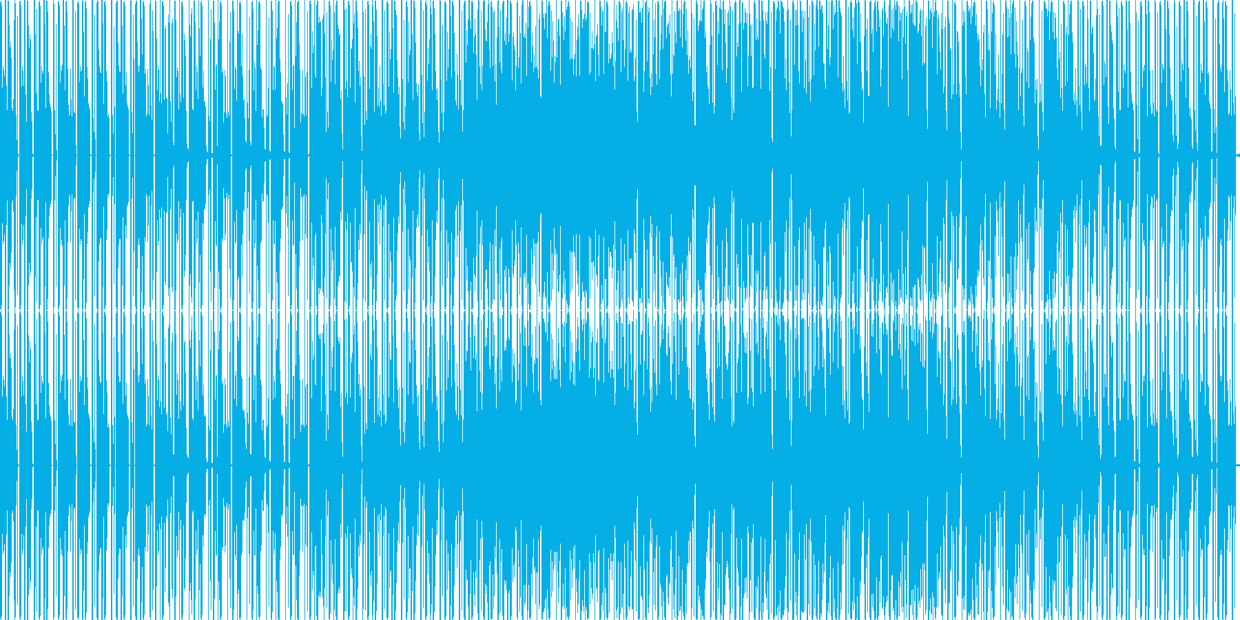 テクノですの再生済みの波形