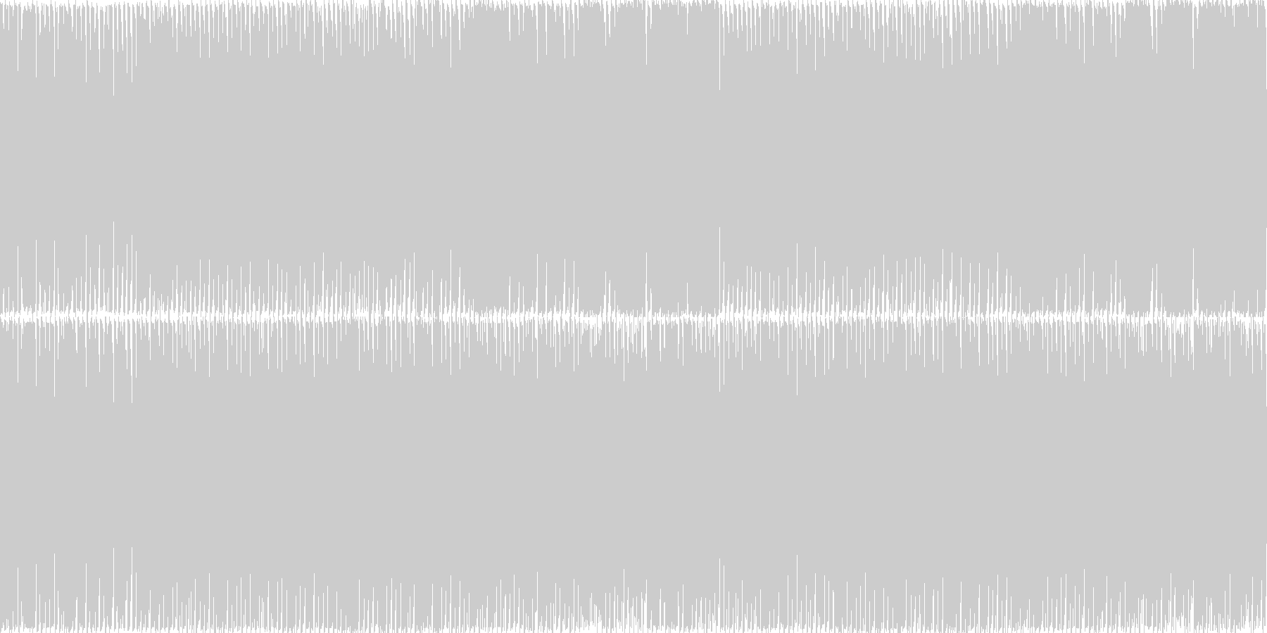 空を駆け抜けるようなイメージです。の未再生の波形