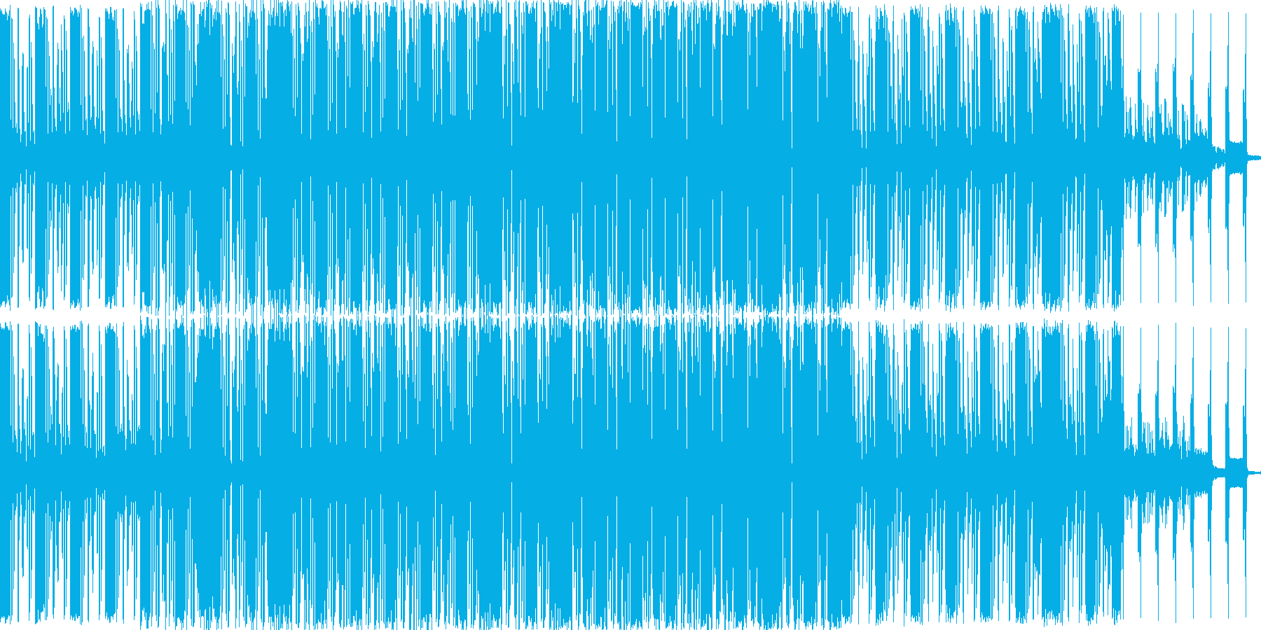 軽快な曲ですの再生済みの波形