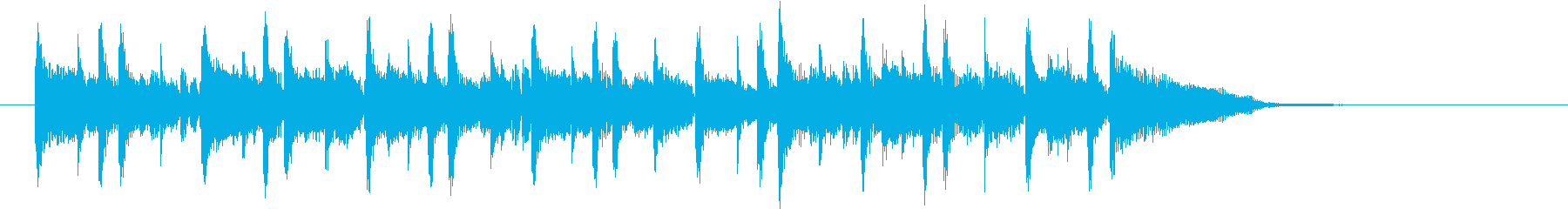 Melodic and bewitching electric jingle's reproduced waveform
