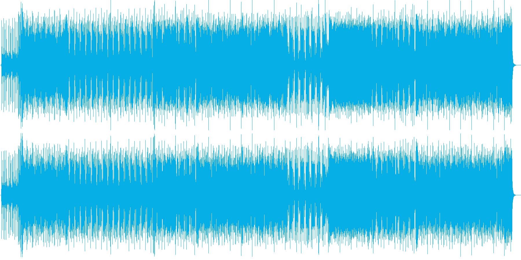 ドラムとギターがかっこいいポップロックの再生済みの波形