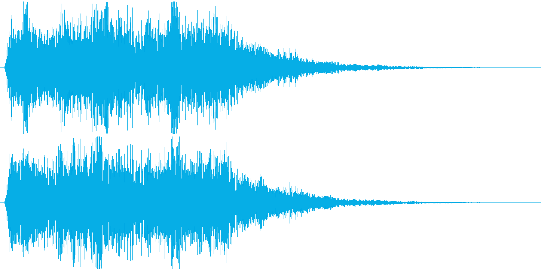 効果音的なワンポイント音です。の再生済みの波形
