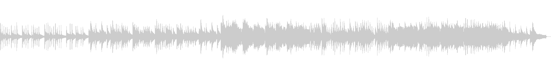 Virgin-like songs sung by piano and cello on a rainy day's unreproduced waveform