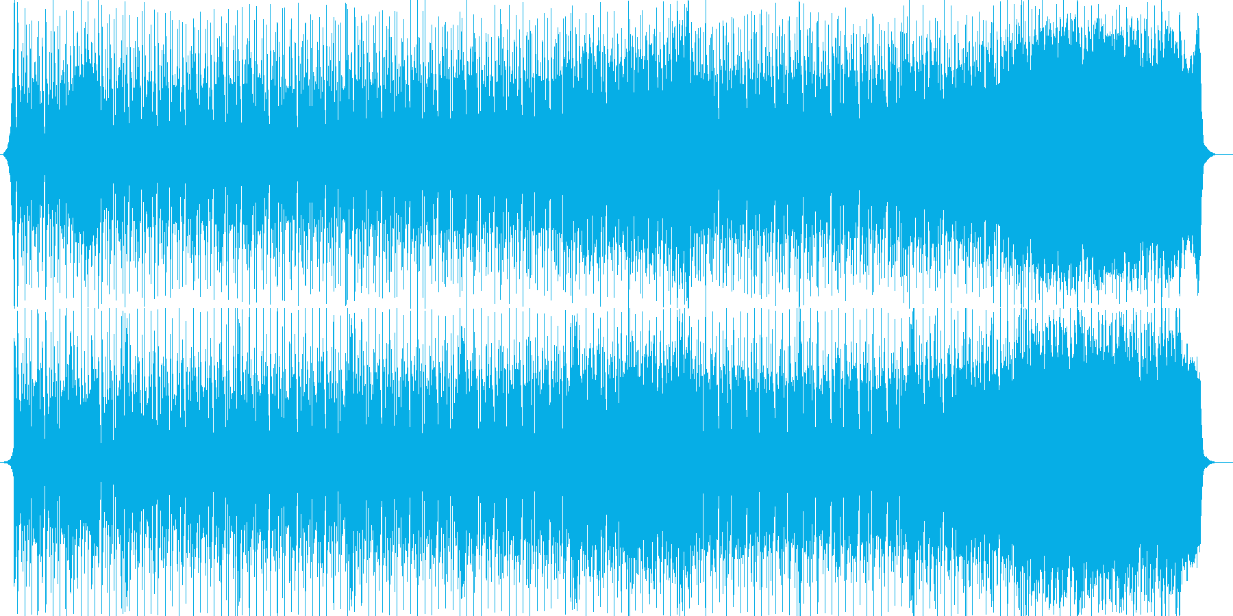 シンセサイザーの懐かしいポップな曲の再生済みの波形