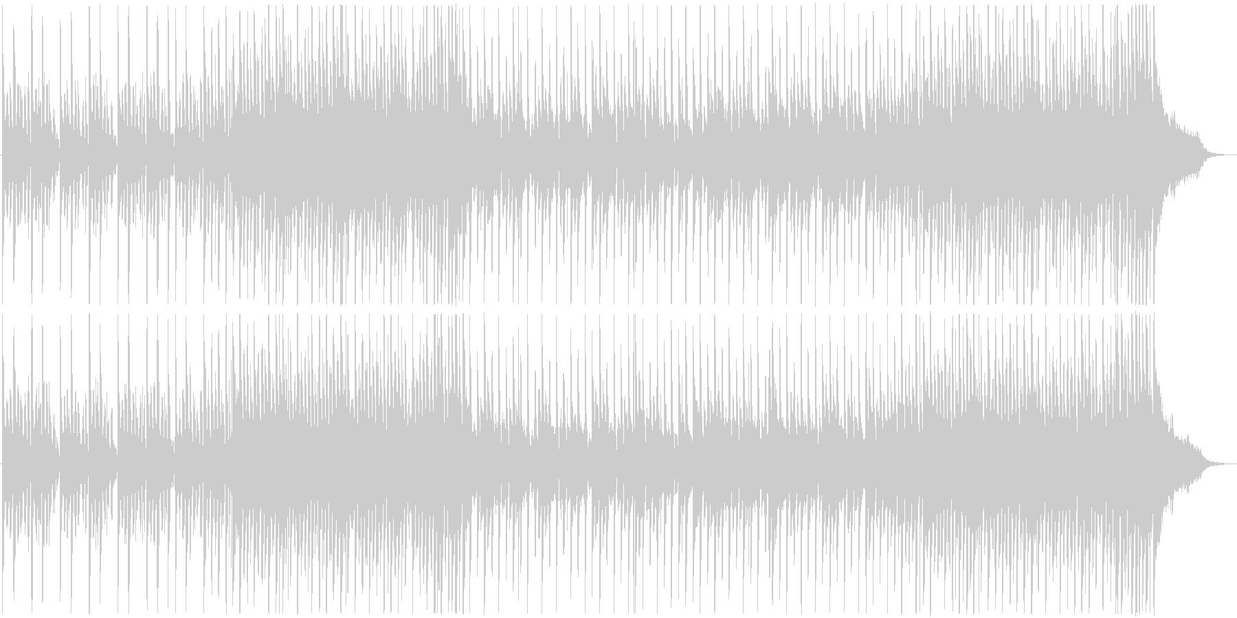 活気や元気のある明るいピアノの曲の未再生の波形