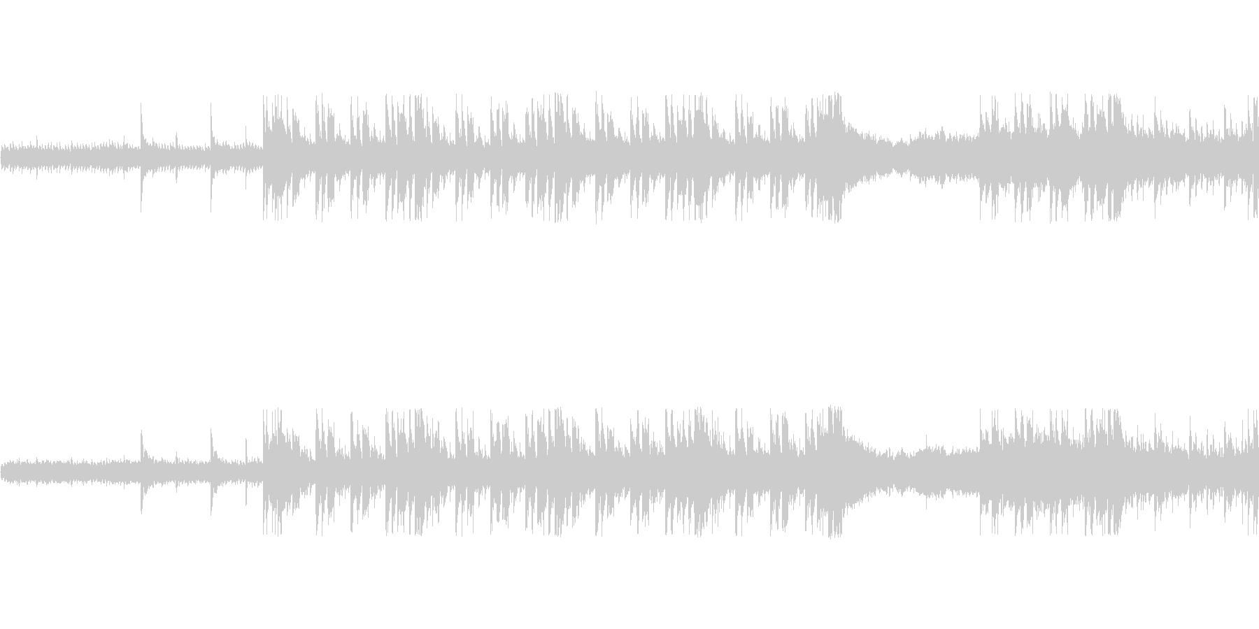 和風ループ音源【-20dBFS】の未再生の波形