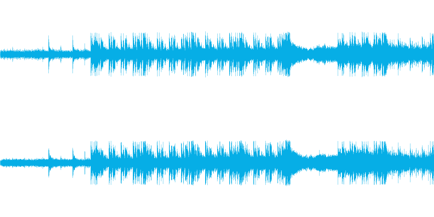 和風ループ音源【-20dBFS】の再生済みの波形