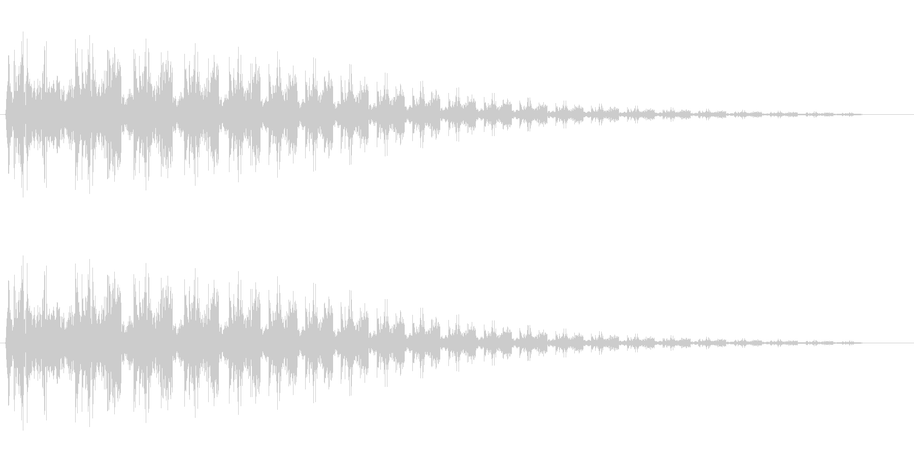 ビヨヨーン(ばねが跳ねるような音)の未再生の波形