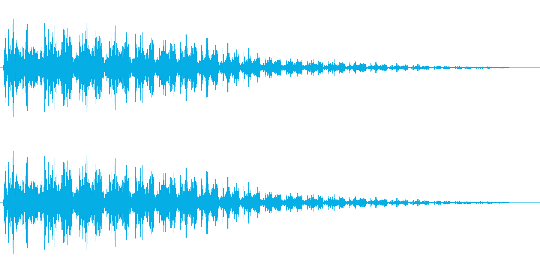 ビヨヨーン(ばねが跳ねるような音)の再生済みの波形