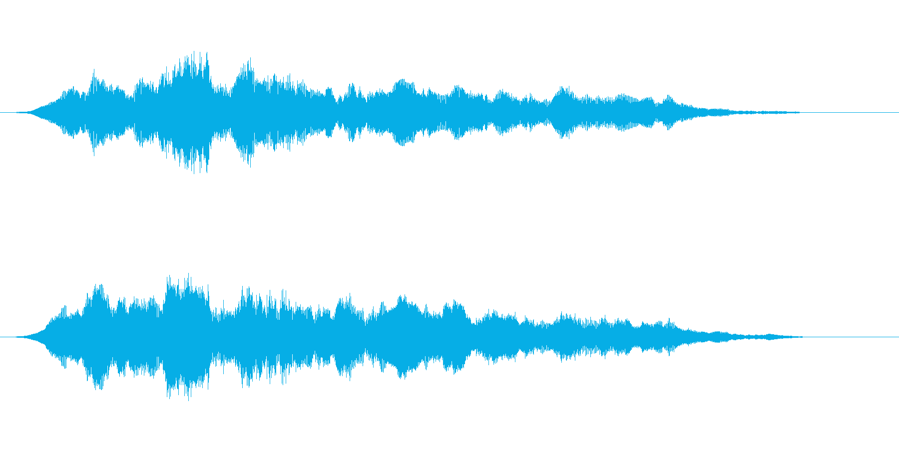 ホラーな低音 緊迫感や恐怖を描く音の再生済みの波形