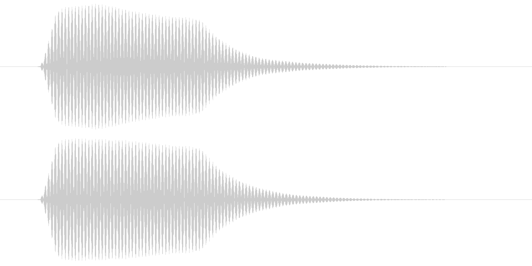 短いボタン音です。の未再生の波形