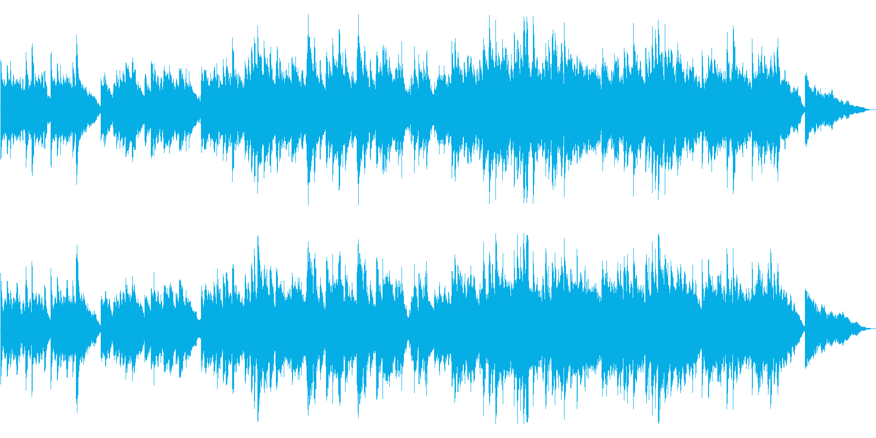 ストリングスが切なく響くピアノのバラードの再生済みの波形
