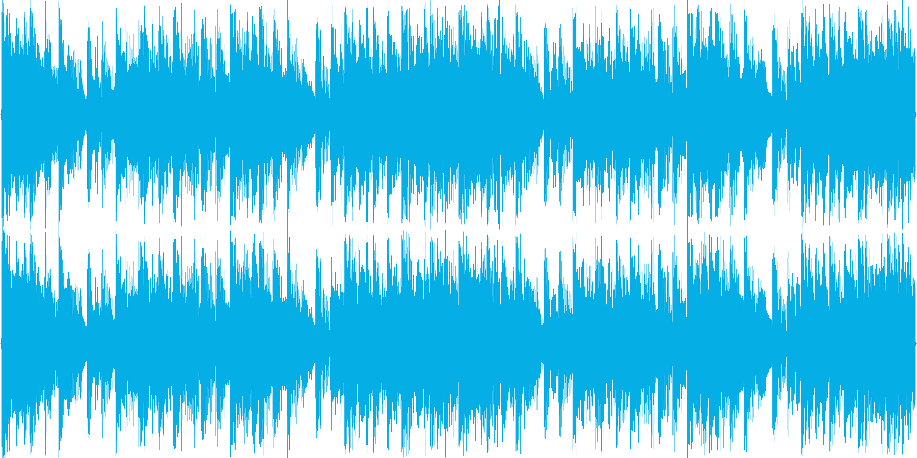リズムを強調した楽曲です。の再生済みの波形