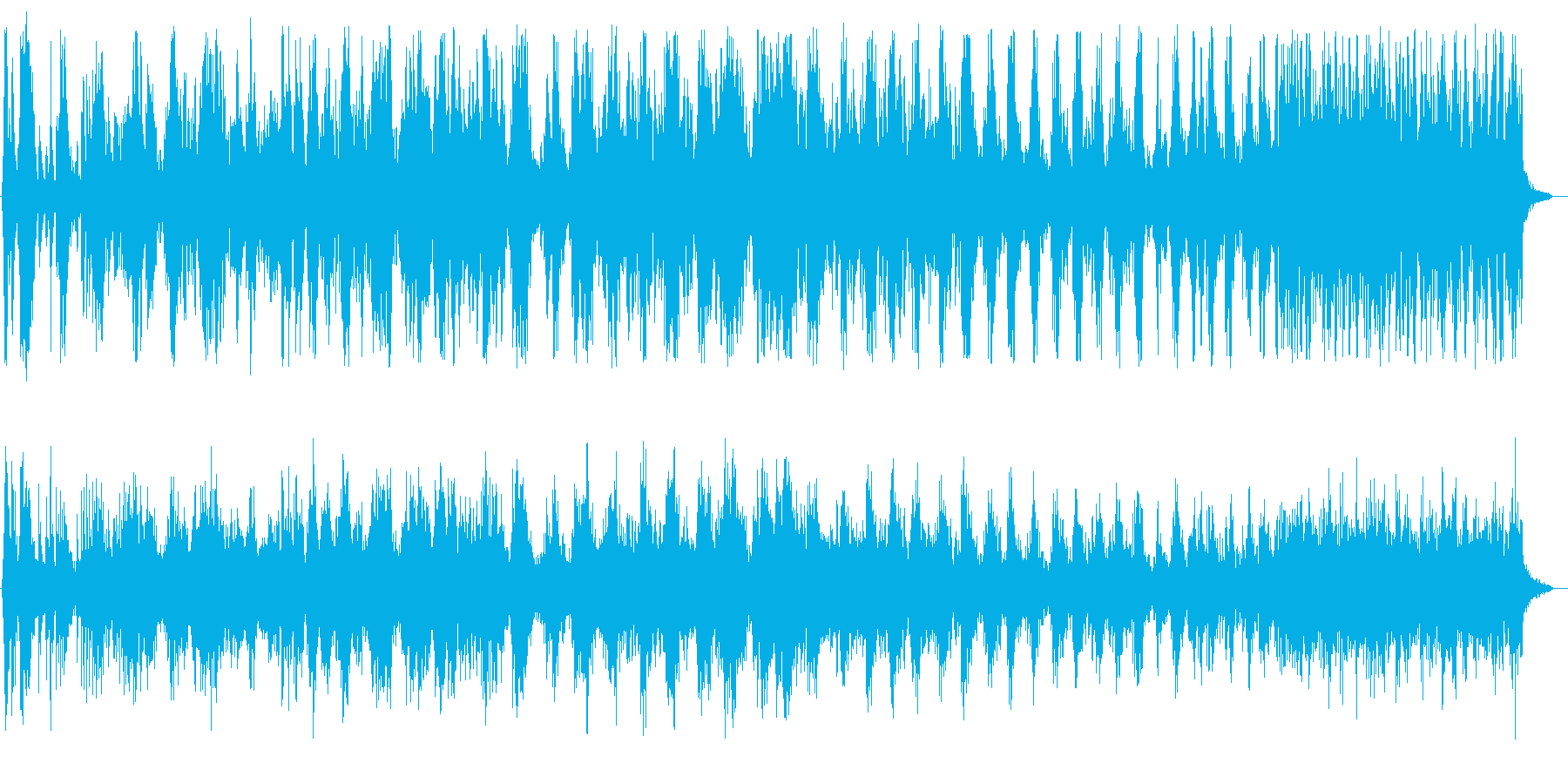 瓶のフタが回転する音の再生済みの波形