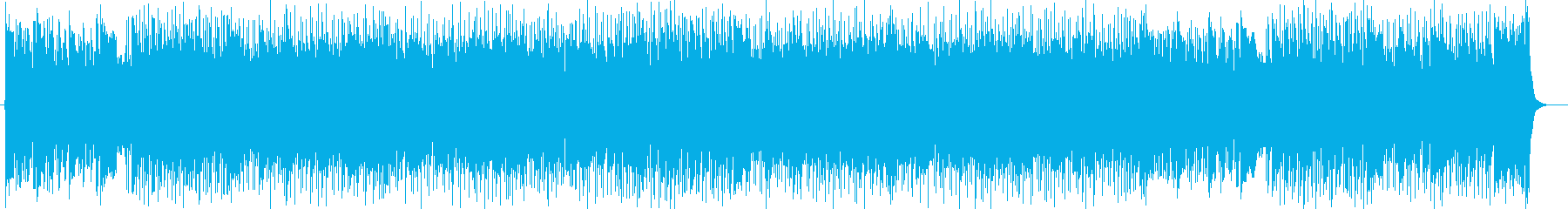 前向きで軽快な明るいシンセサイザーの曲の再生済みの波形