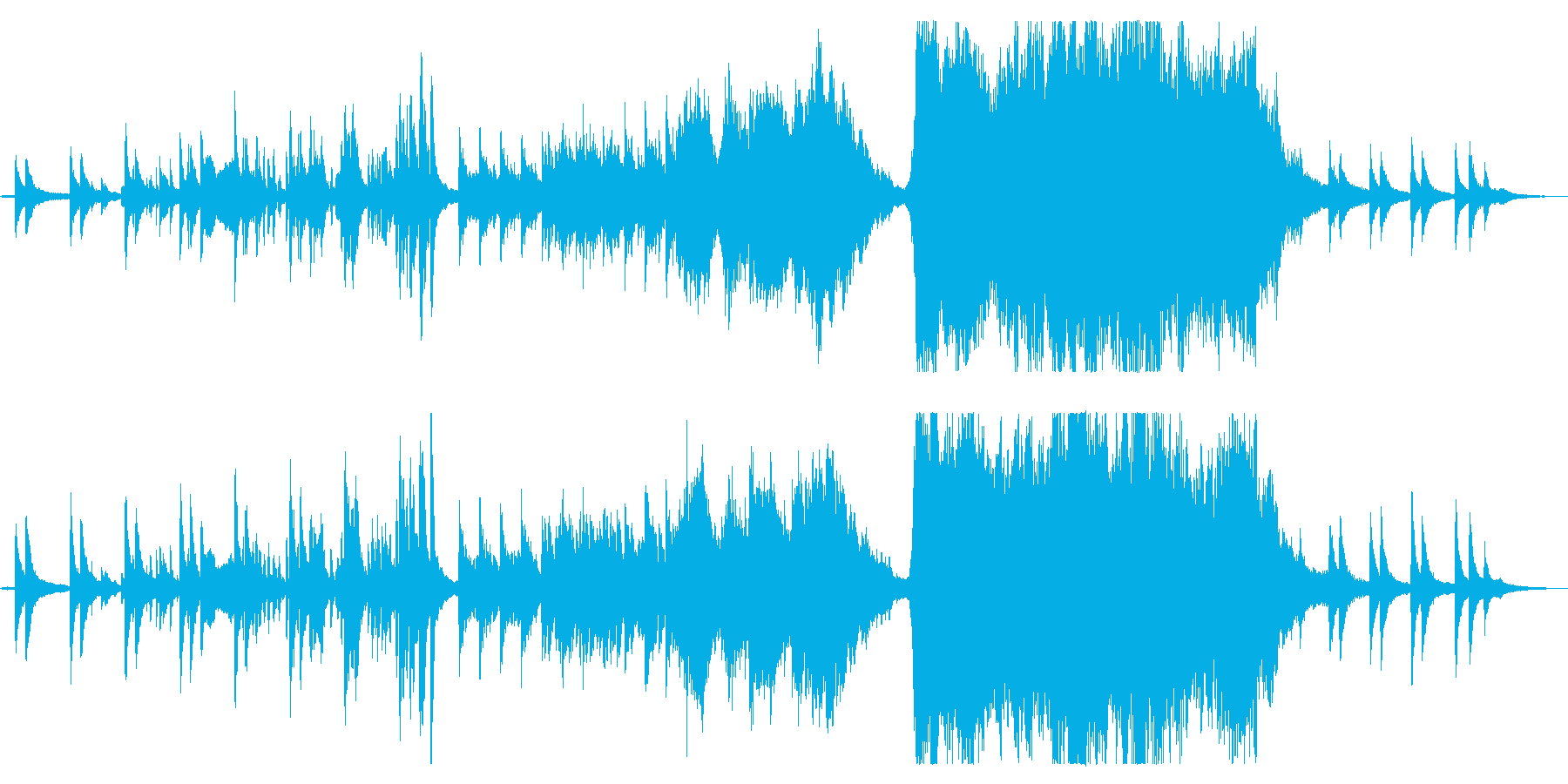 幻想的で壮大なピアノ協奏曲の再生済みの波形