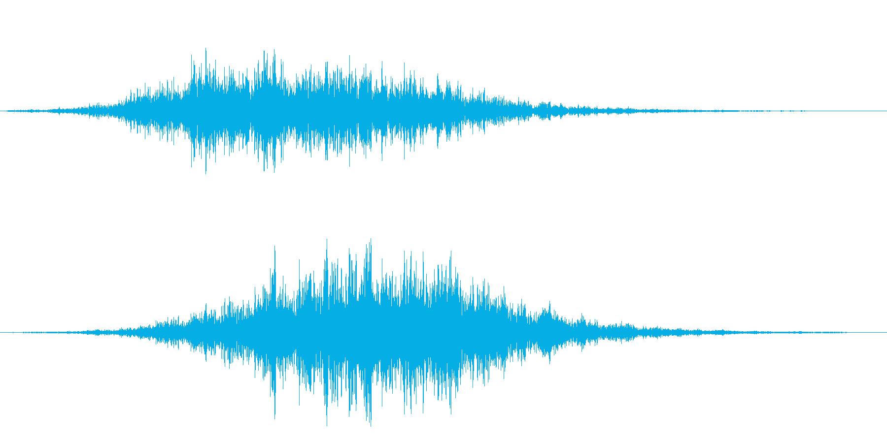 シュルルッ(高速音)の再生済みの波形