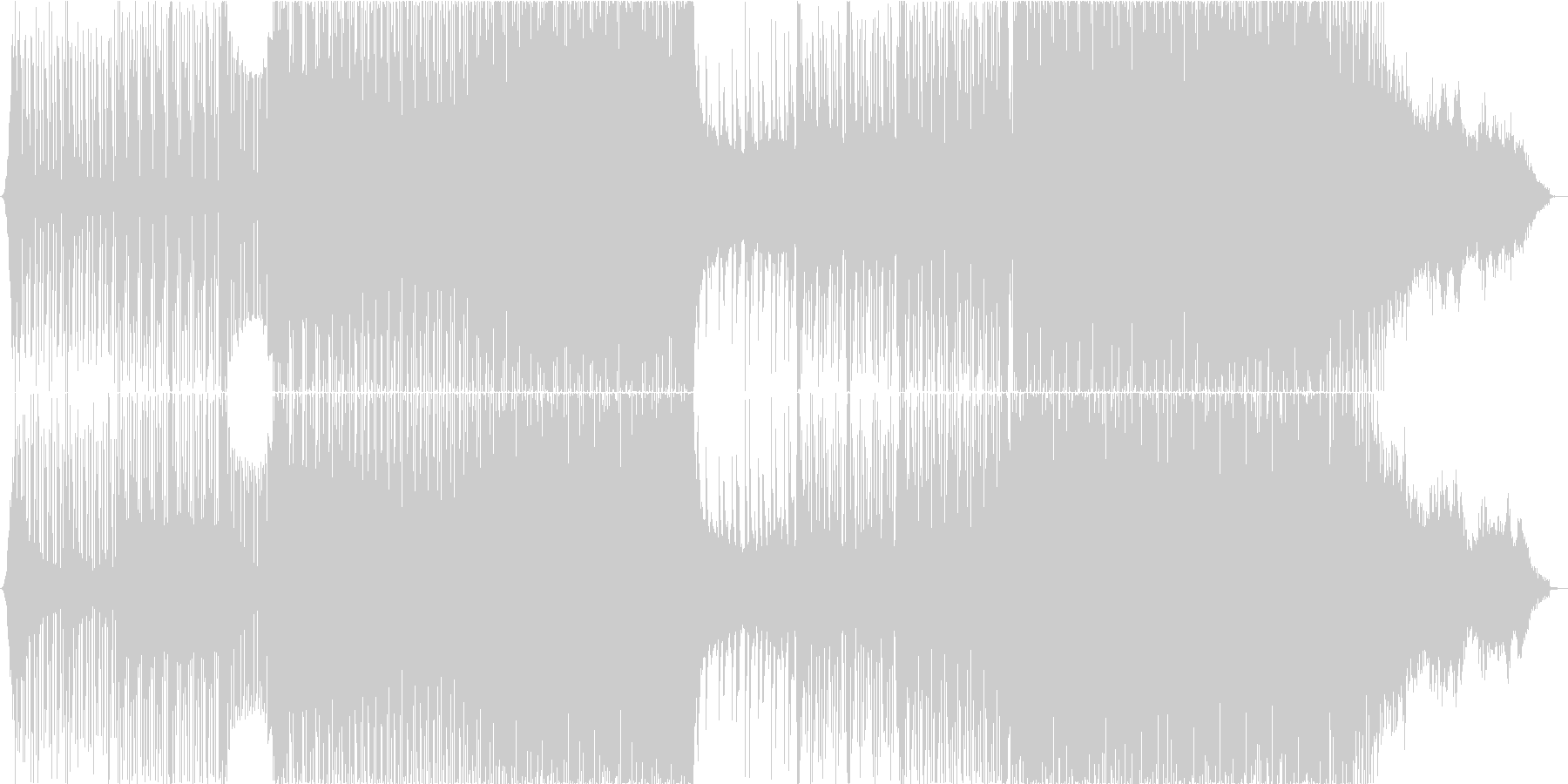 疾走感のあるキラキラしたEDM/ハウスの未再生の波形