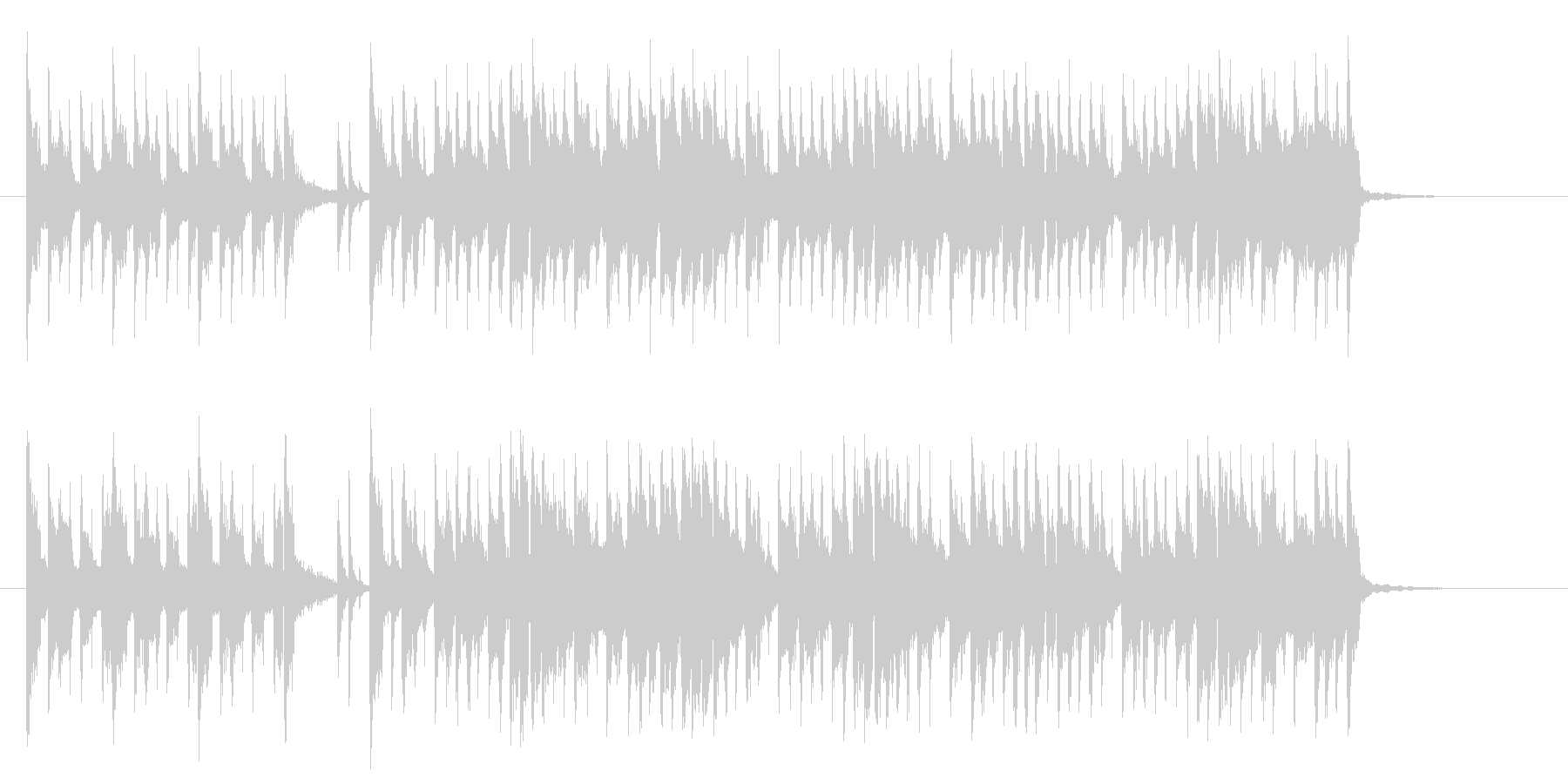 大人な雰囲気のスローなギターの曲の未再生の波形