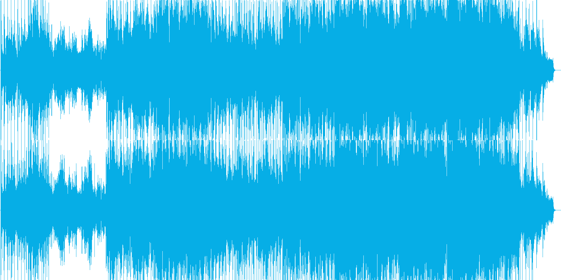 ゆったりとしたメロディのポップバラードの再生済みの波形