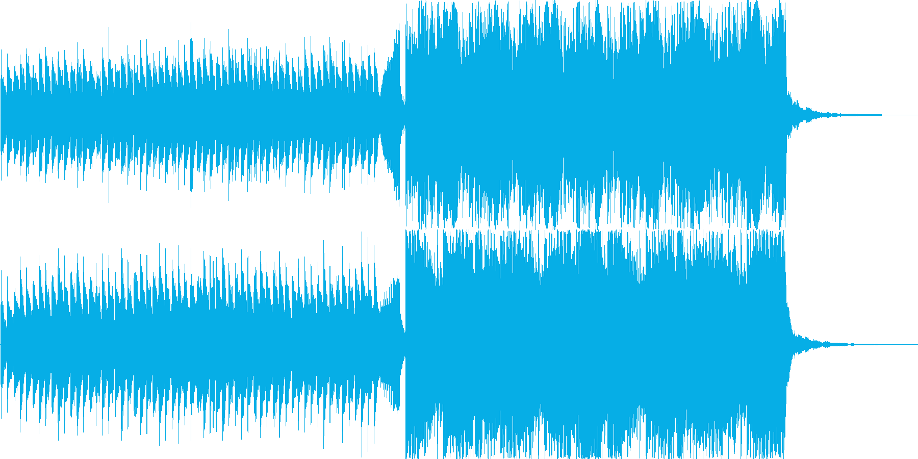 ピアノアンビエント オープニング CMの再生済みの波形