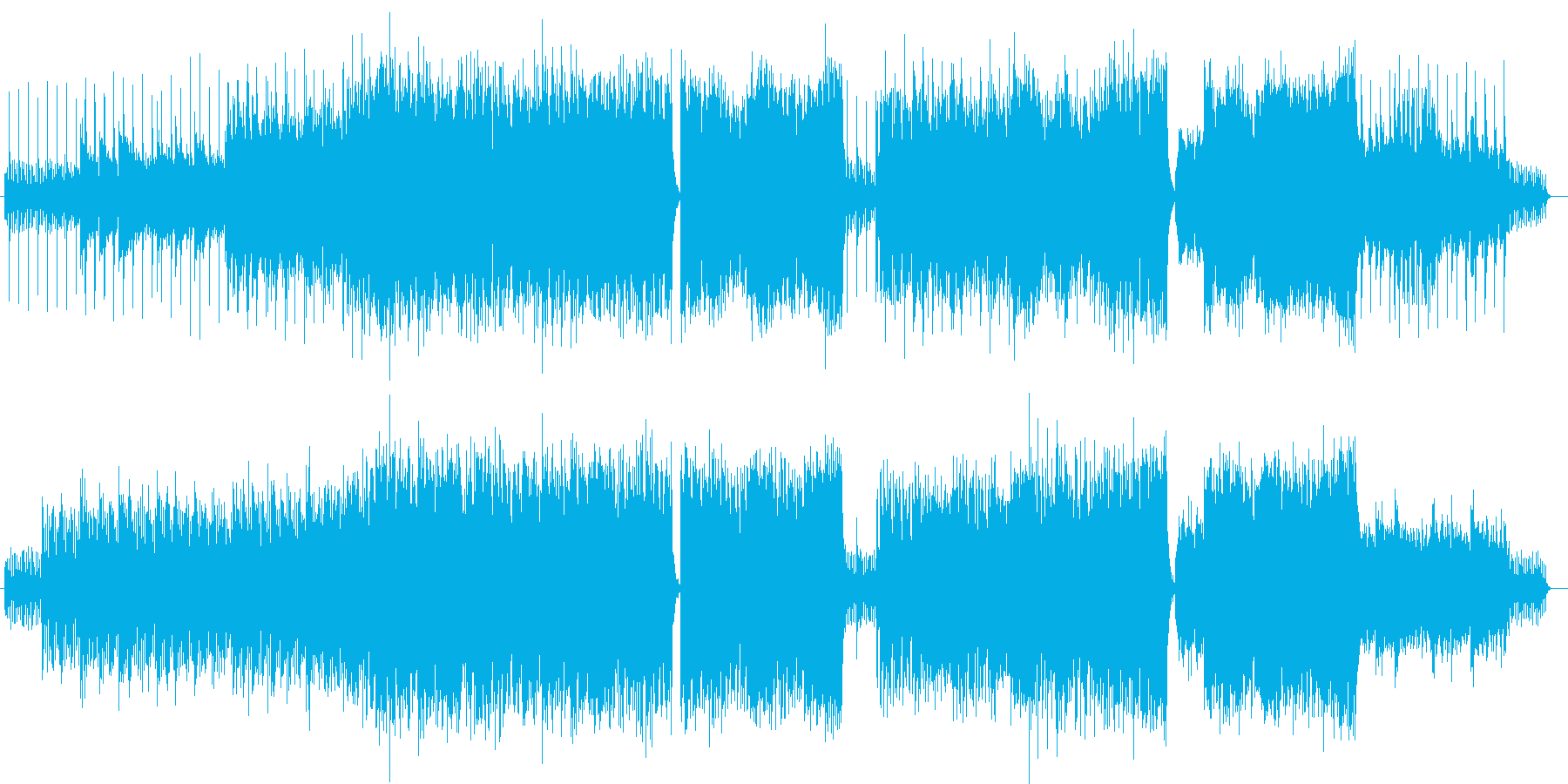 煌びやかでかっこいい魅惑的な曲の再生済みの波形