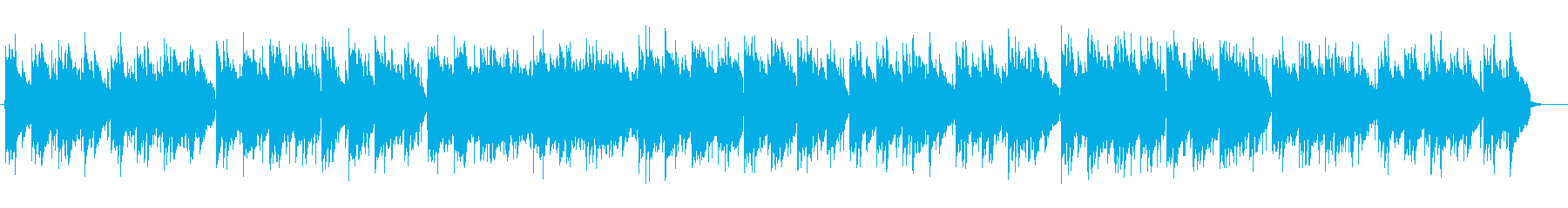 メローで落ち着きのあるお洒落な曲の再生済みの波形