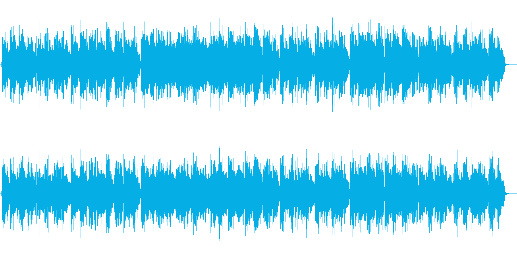 メローで落ち着きのあるお洒落な曲の再生済みの波形