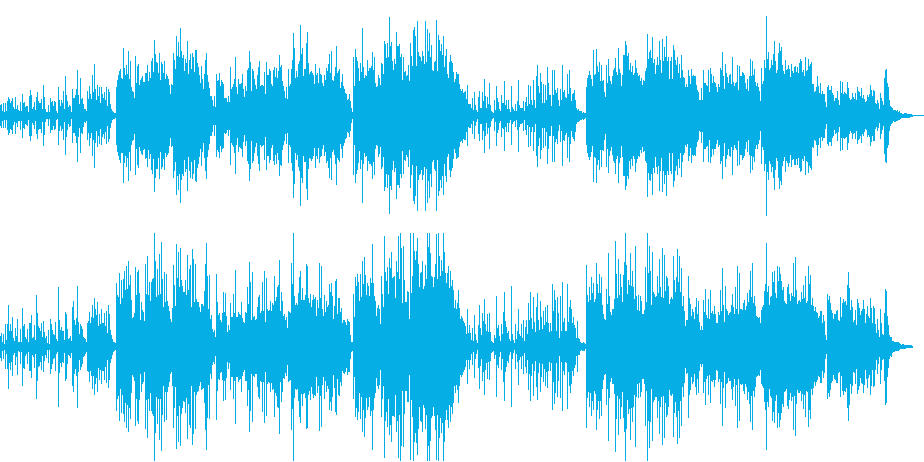 うつくしく奏でるピアノBGM/映像BGMの再生済みの波形