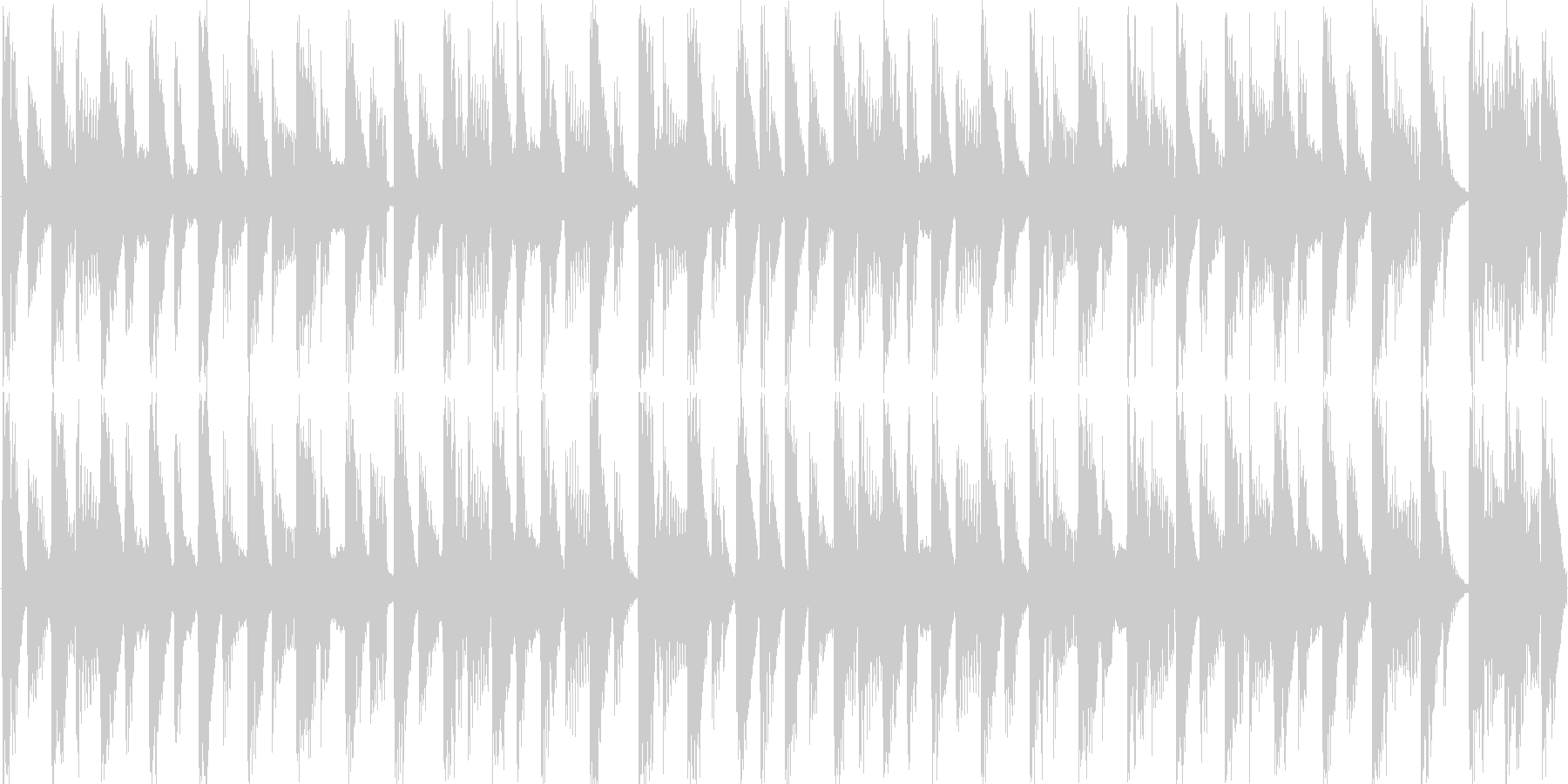 明るい雰囲気の短めのループ楽曲です。の未再生の波形