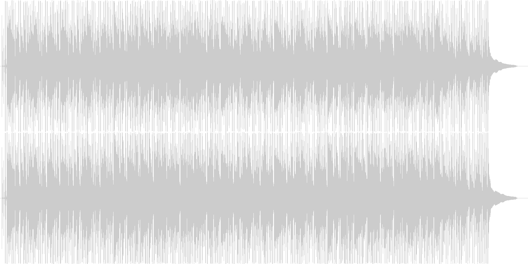 ほのぼのした感じのシンプルな曲です。の未再生の波形
