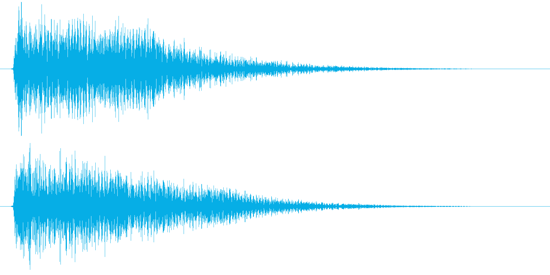 アイテム獲得音の再生済みの波形