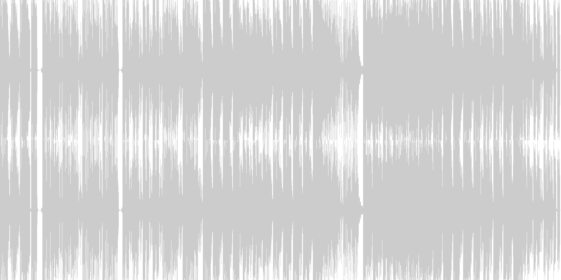 OPに使って★世界一可愛いハラワタ★の未再生の波形