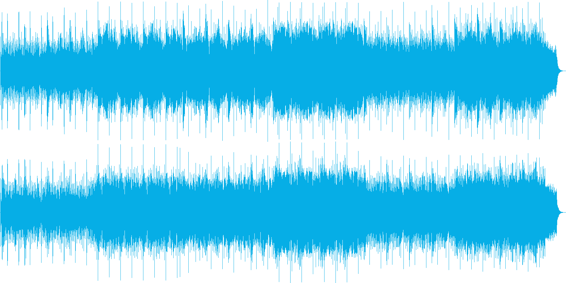 和風で幻想的なリラックスできる曲の再生済みの波形