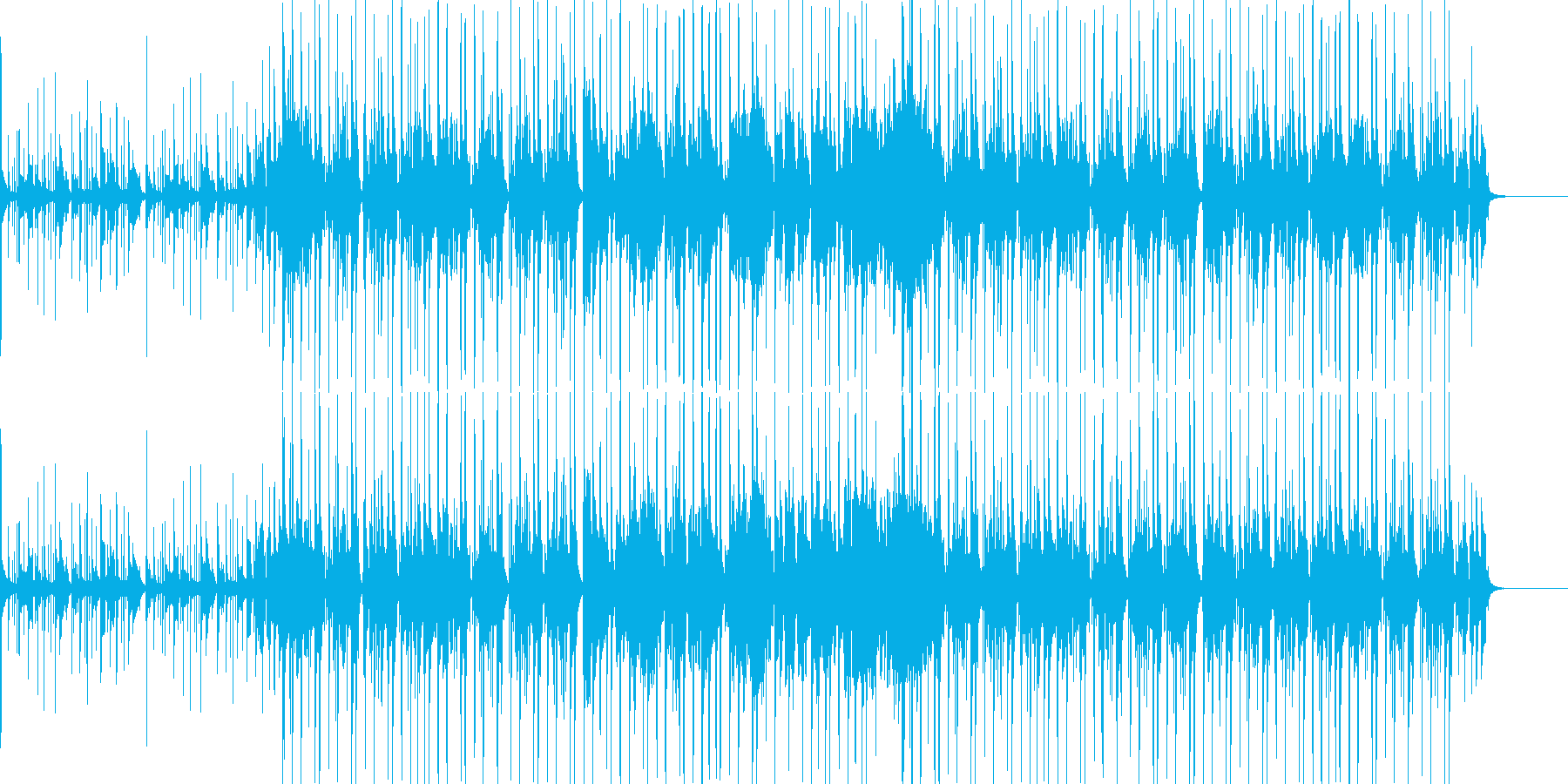 サックスの入ったファンクな曲の再生済みの波形