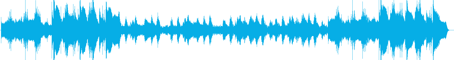 神秘的なヒーリングのピアノサウンド楽曲の再生済みの波形