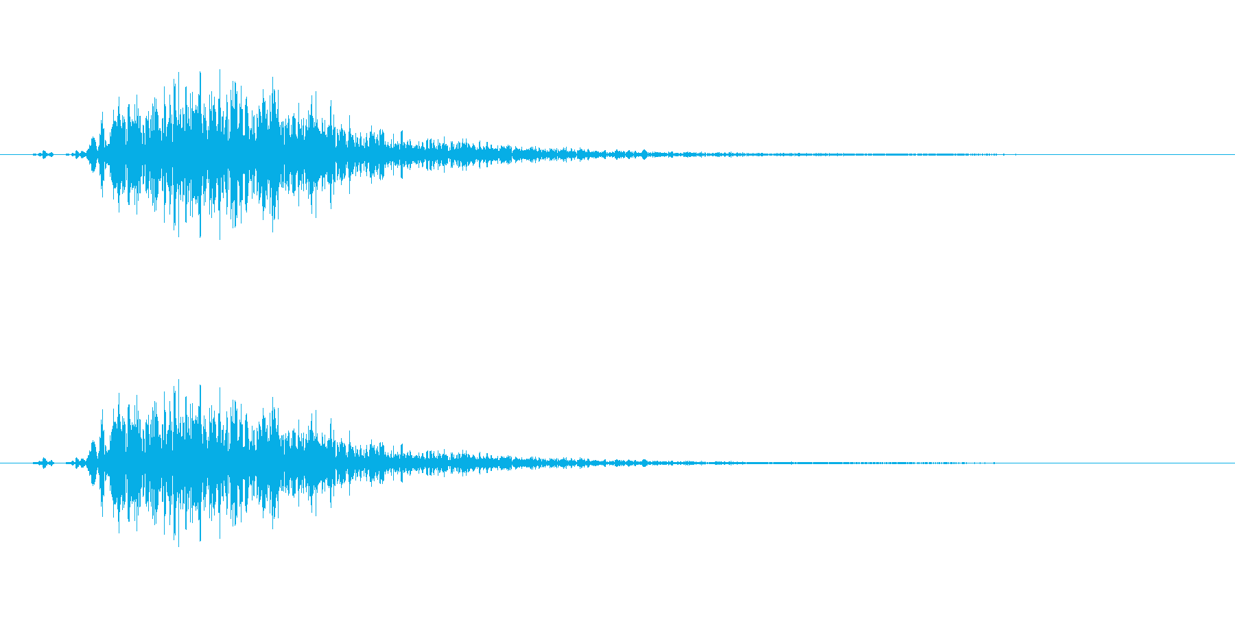 〖ゴルフ〗ドライバーのスイング効果音ですの再生済みの波形