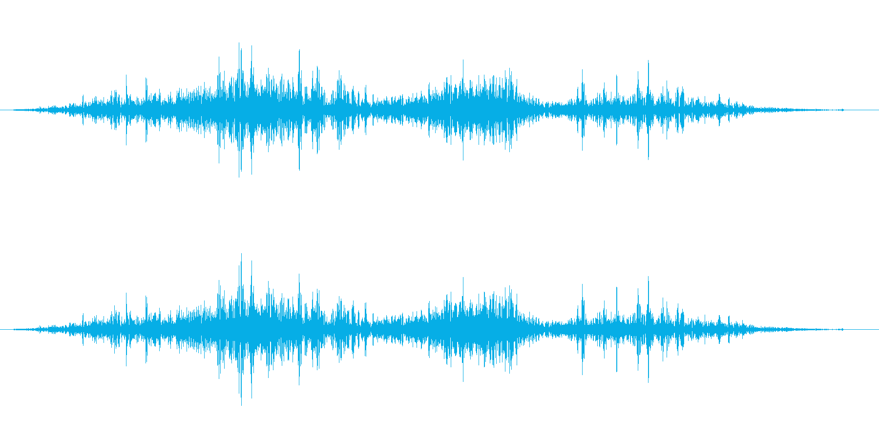 衣擦れ1(ガサゴソ)の再生済みの波形
