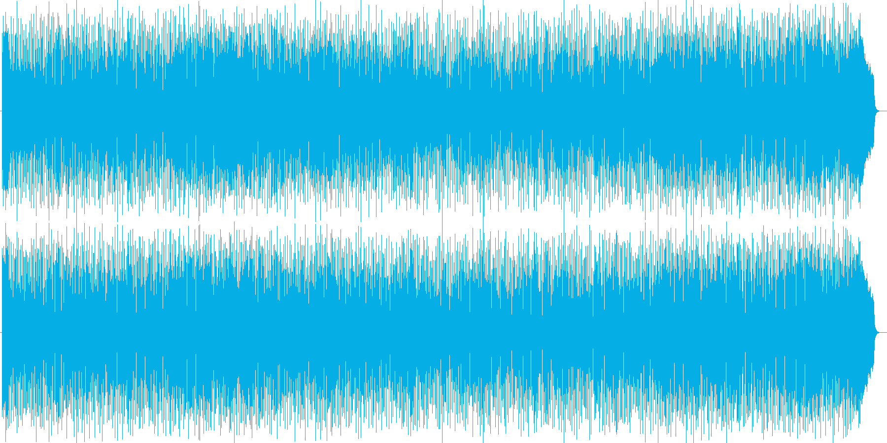 ストリングスの音色のポップスの再生済みの波形