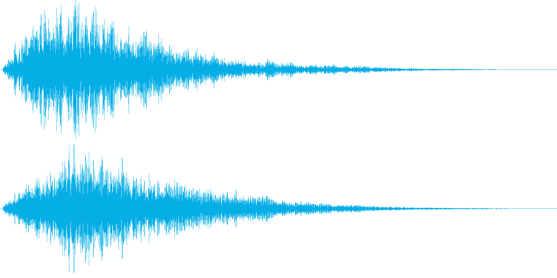 不気味、不穏な音2の再生済みの波形