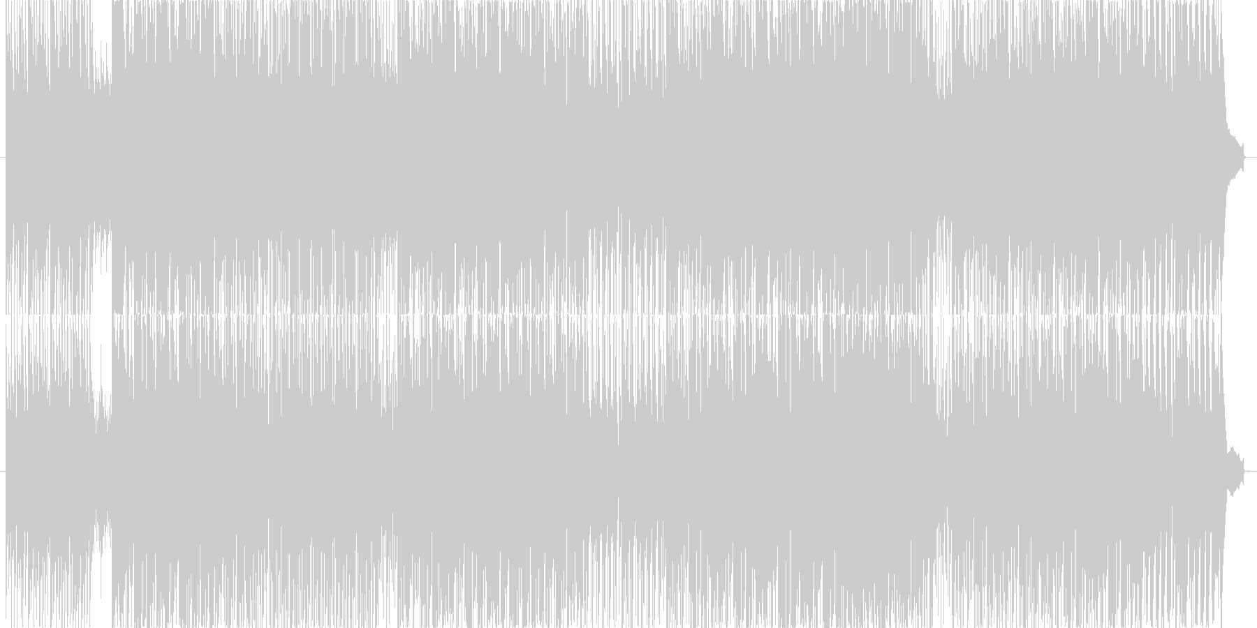 ほのぼのとした暖かいピアノメインのBGMの未再生の波形