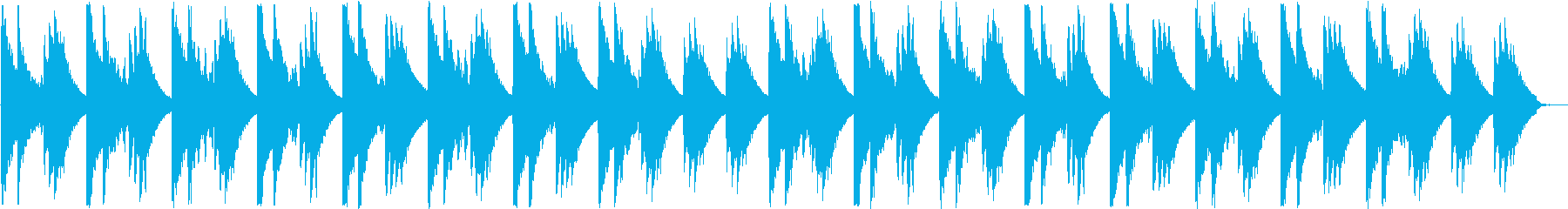 アコギの音色が落ち着くヒーリング曲の再生済みの波形
